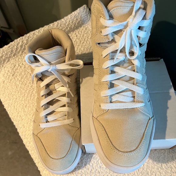 Adidas Hi Top Beige Canvas Sneakers EUC! - Picture 5 of 8